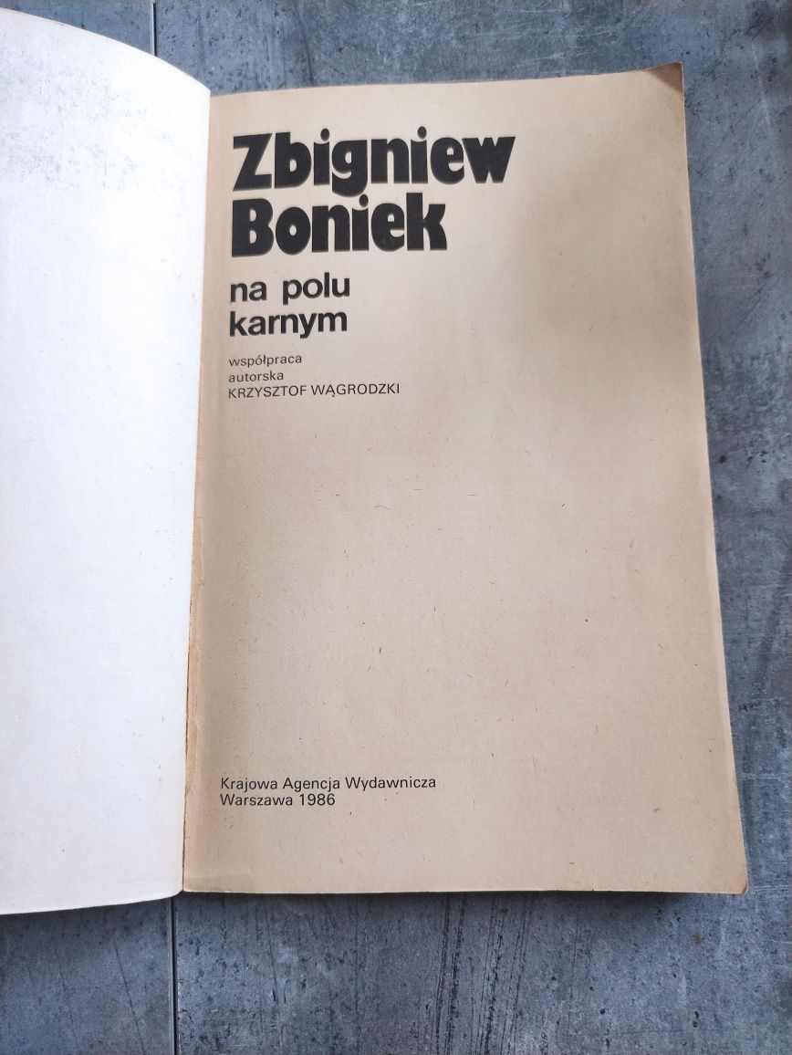 Książka Zbigniew Boniek Na polu karnym'