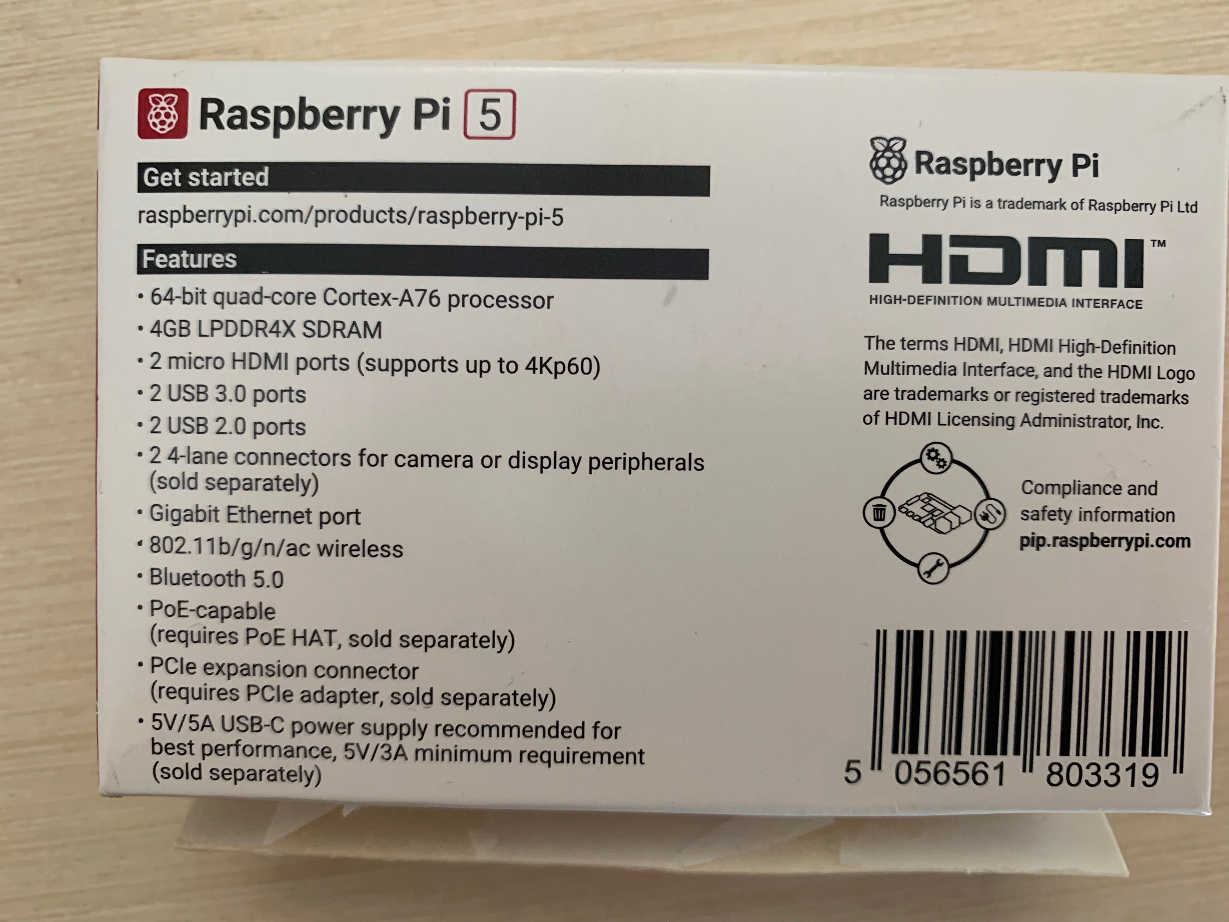 Raspberry Pi 5 4Gb