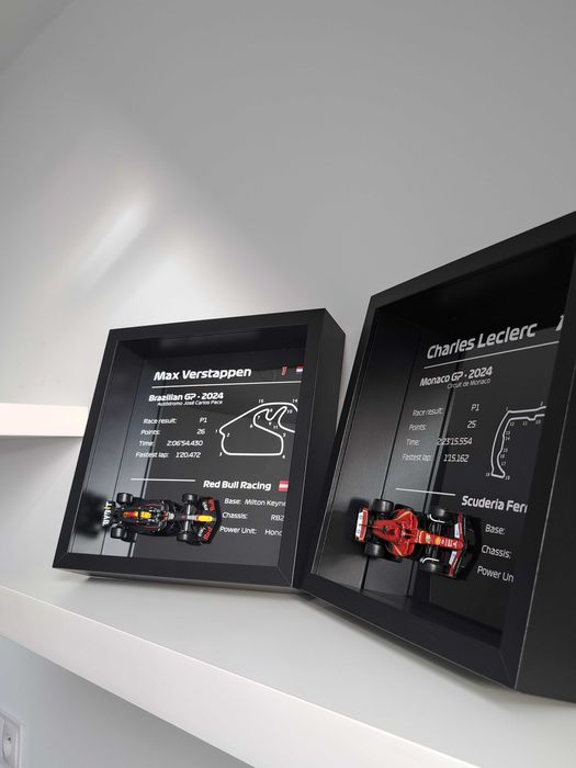 Plakat 3D F1 Charles Leclerc GP Monaco Ferrari 1:43