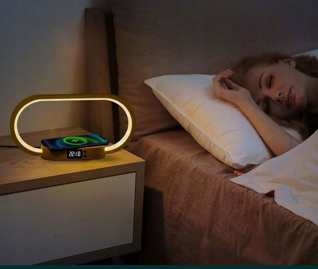 Ładowarka z usb lampka z zegarem