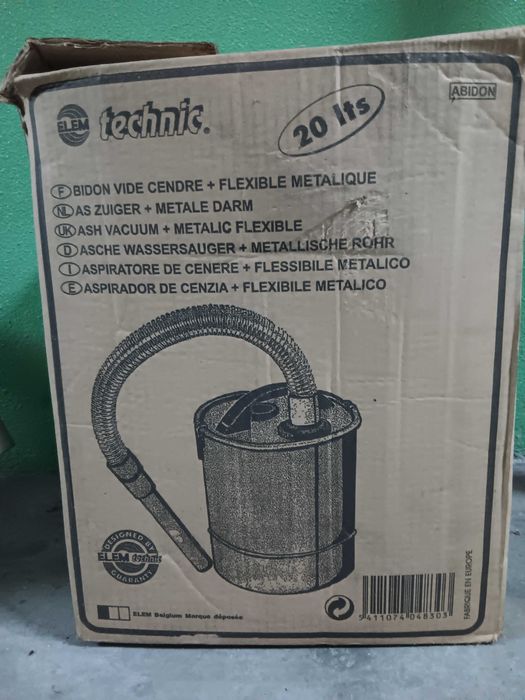 Deposito Aspirador para Cinzas de Lareira 20 lts