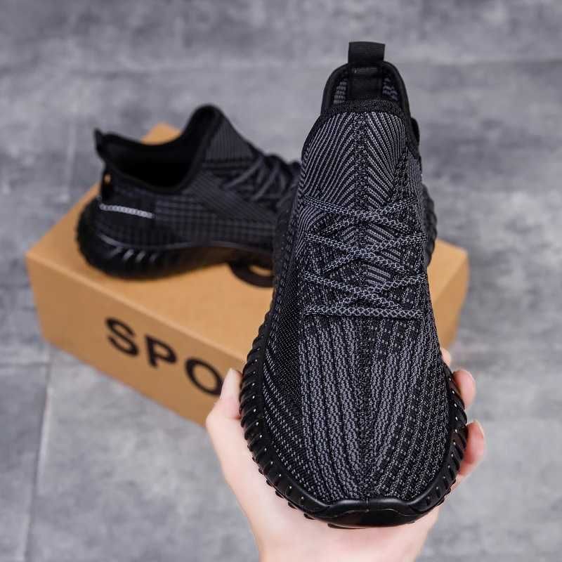 Кросівки Yeezy Boost чорно сірі