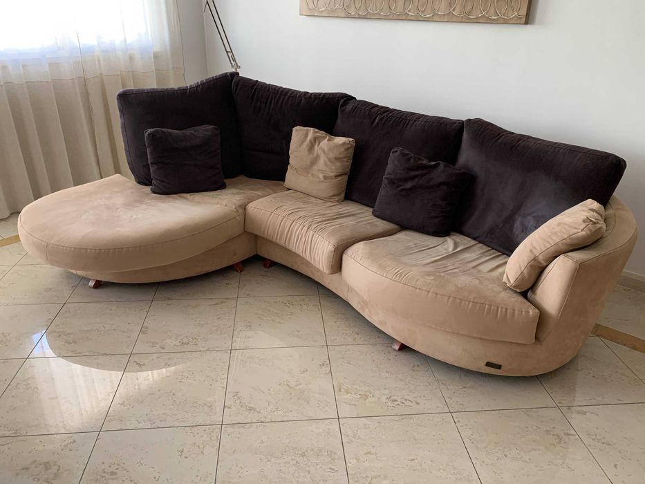 Sofá 2 lugares com chaise longue