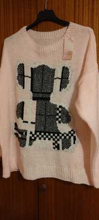 Nowy włoski sweterek 2xl new collection