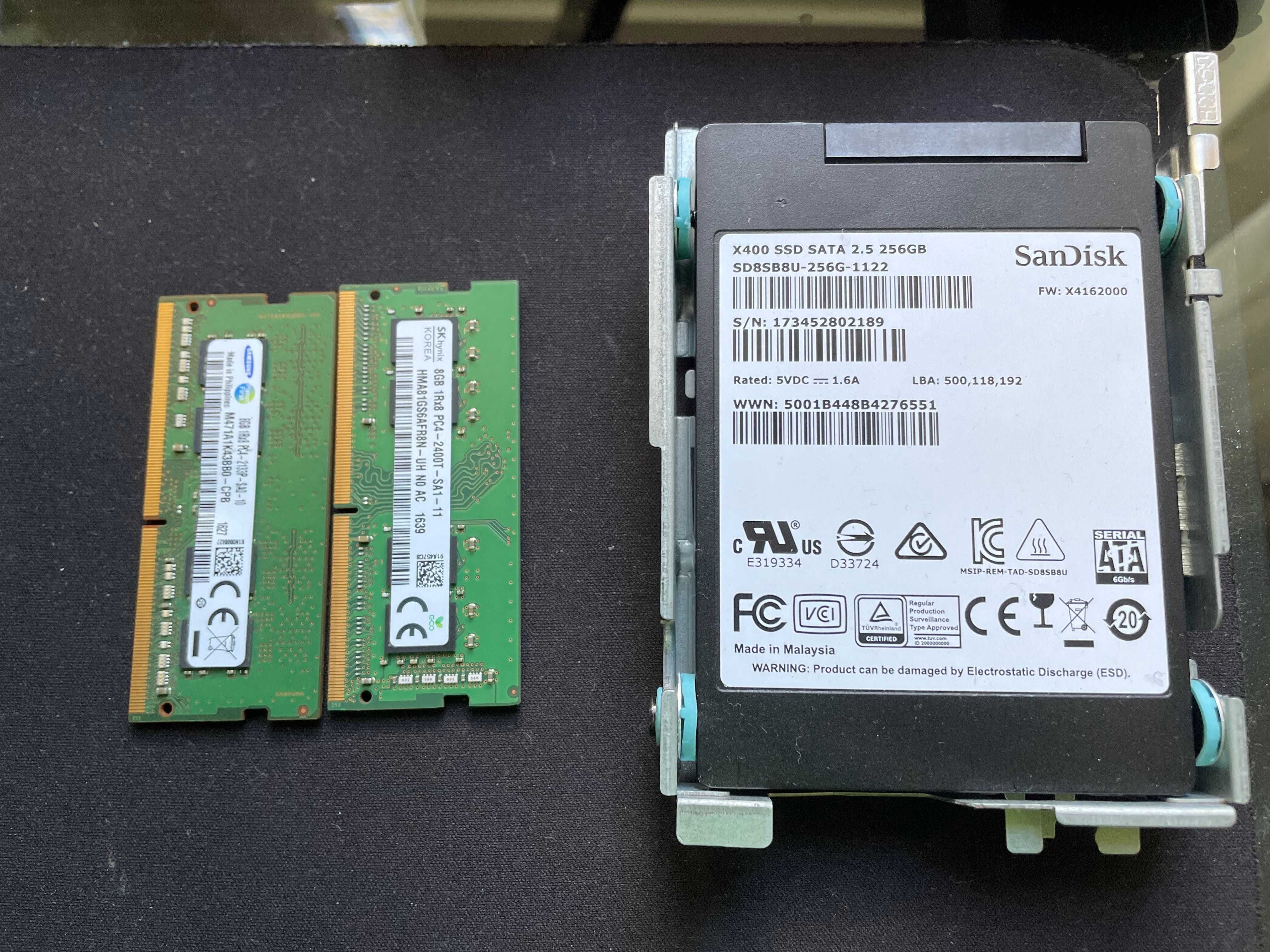 CPU i56500 + 16 GB DDR4 + 256 disco SSD