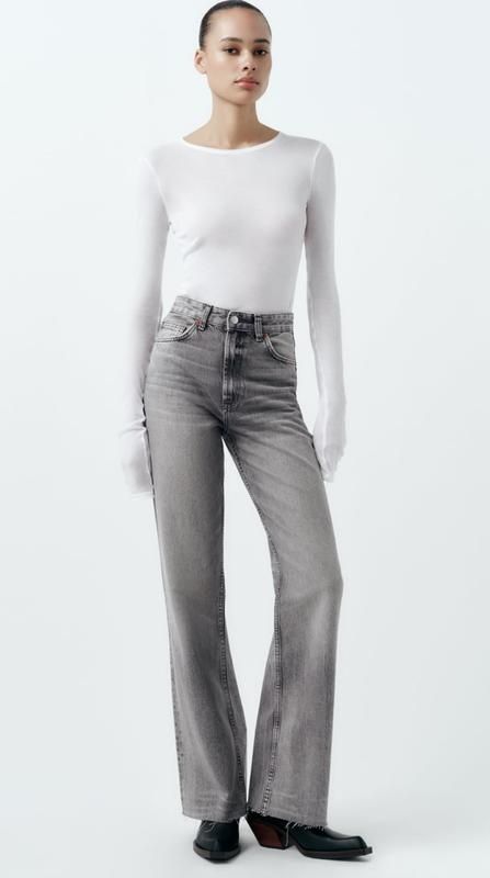 Zara wide leg  джинсы