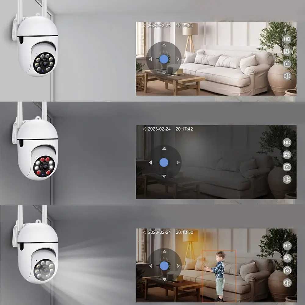 Вулична IP-камера відеоспостереження з датчиком руху NJ PRO, IP360