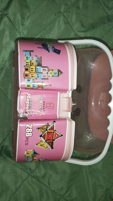 Zestaw pojemników kuferków na drobiazgi świnki różowe