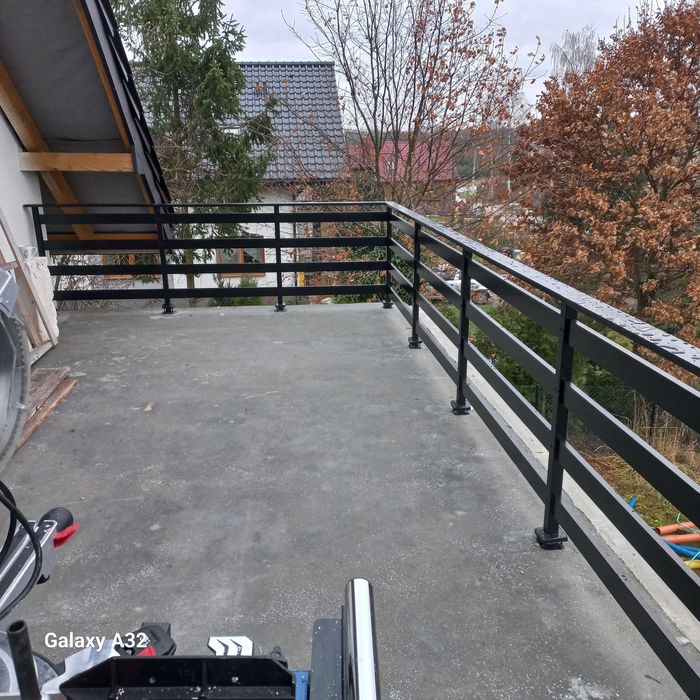 Balustrada balkonowa balustrady aluminiowe Barierki stali nierdzewnej