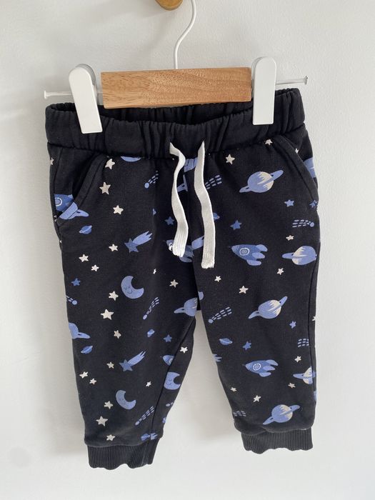 Komplet h&m 80 bluza spodnie dresowe w planety