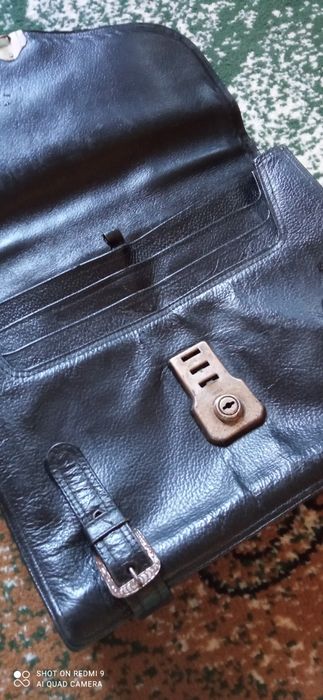 Przedwojenna teczka skóra