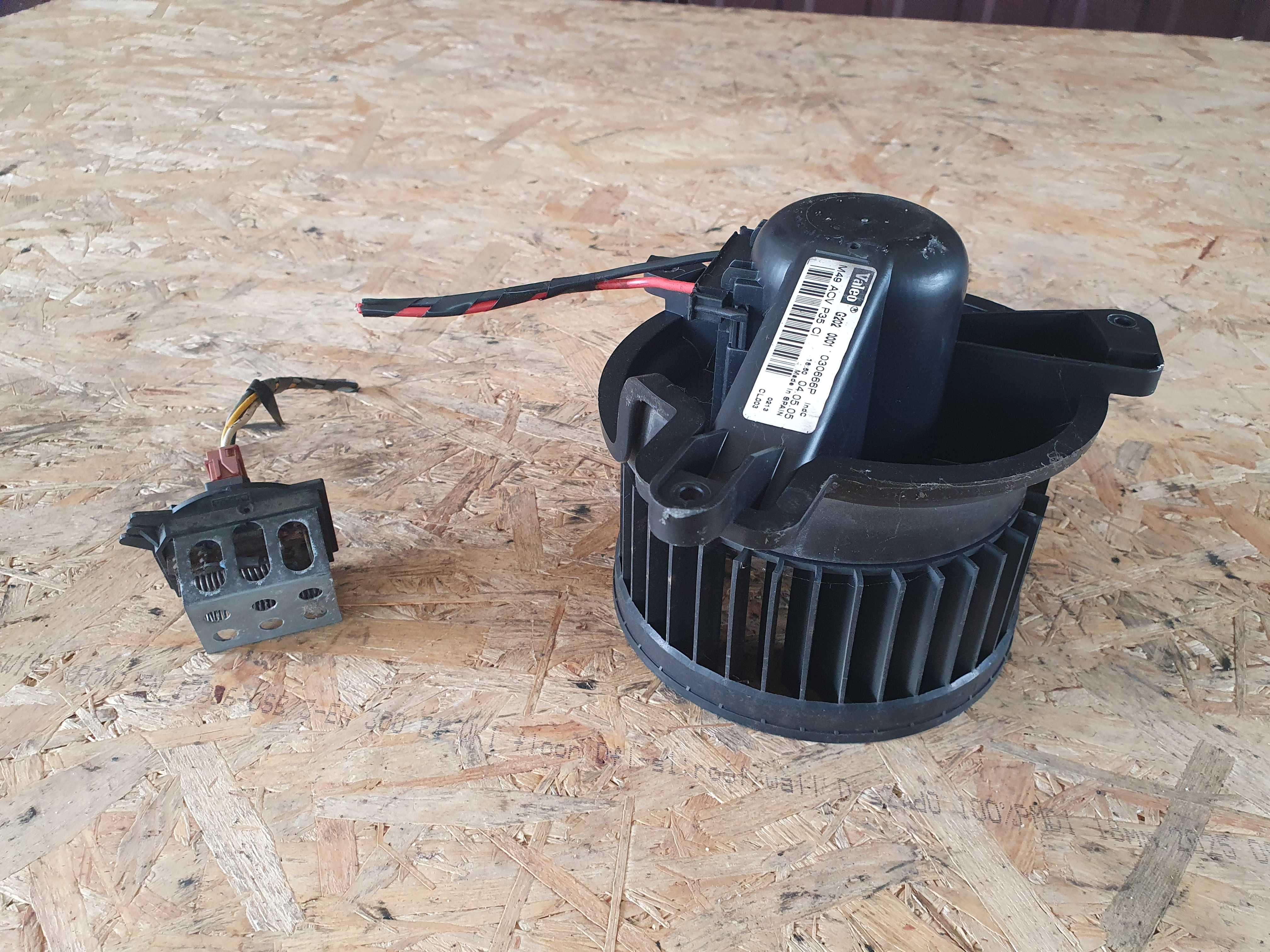 Wentylator dmuchawa nawiewu kabiny rezystor Citroen Berlingo 05r 1.9d