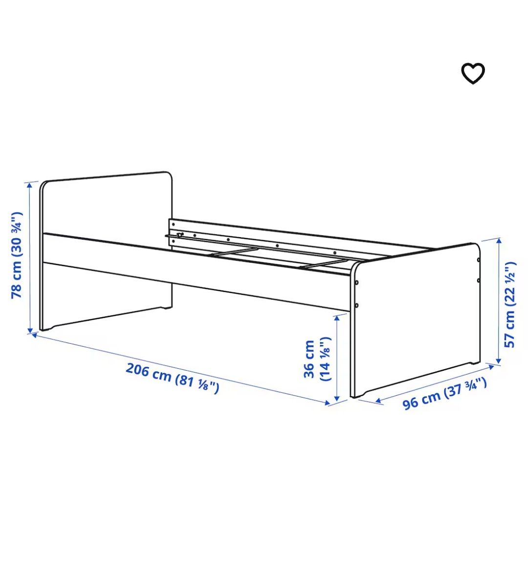 Łóżko pojedyncze Ikea