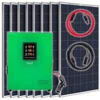 Zestaw solarny panele przetwornica do grzania wody [ZES342]