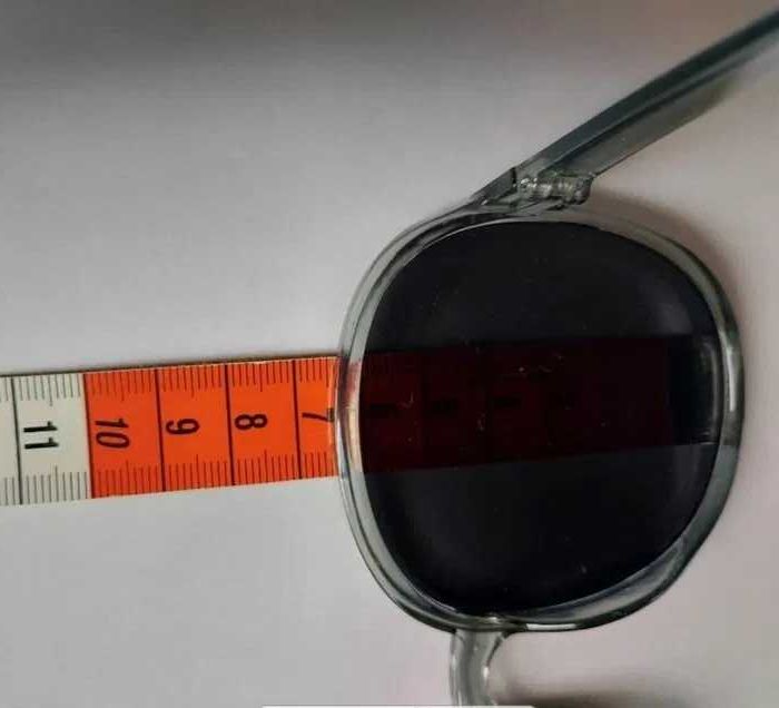 Nowe duze owalne okulary przeciwsłoneczne czarne szkla szare oprawki