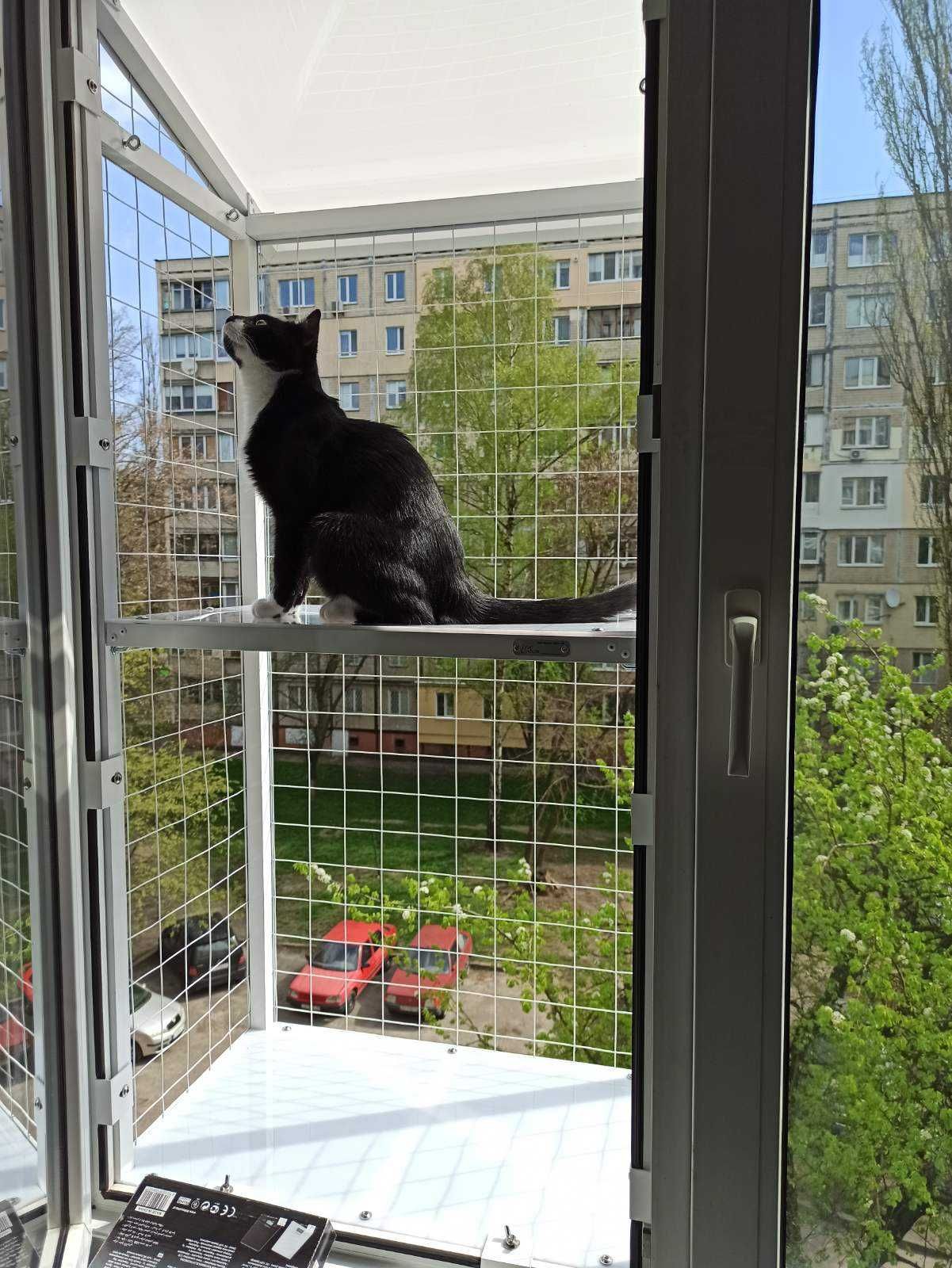 Вол'єри для котів на вікно