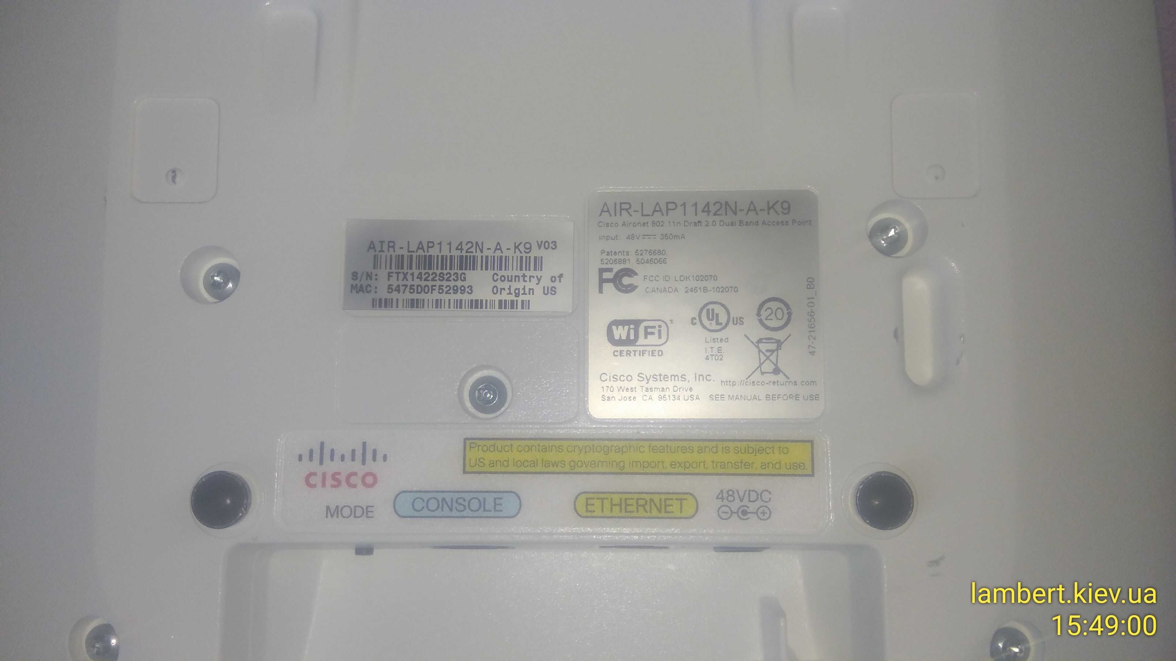 WiFi точка доступу Cisco Air-LAP1142