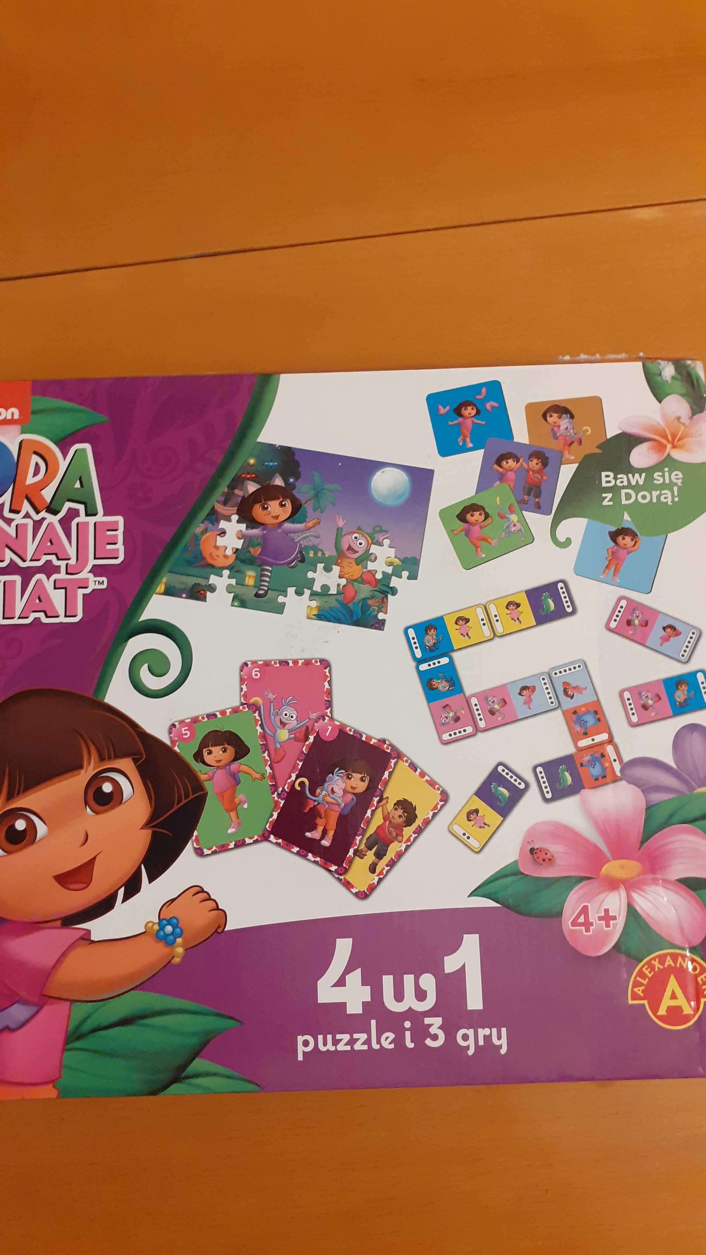 Gry + puzzle 4w1 Dora