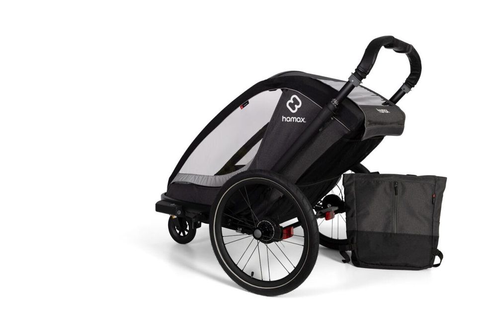 Hamax Cocoon TWO Grey/Black wózek podwójna przyczepka rowerowa