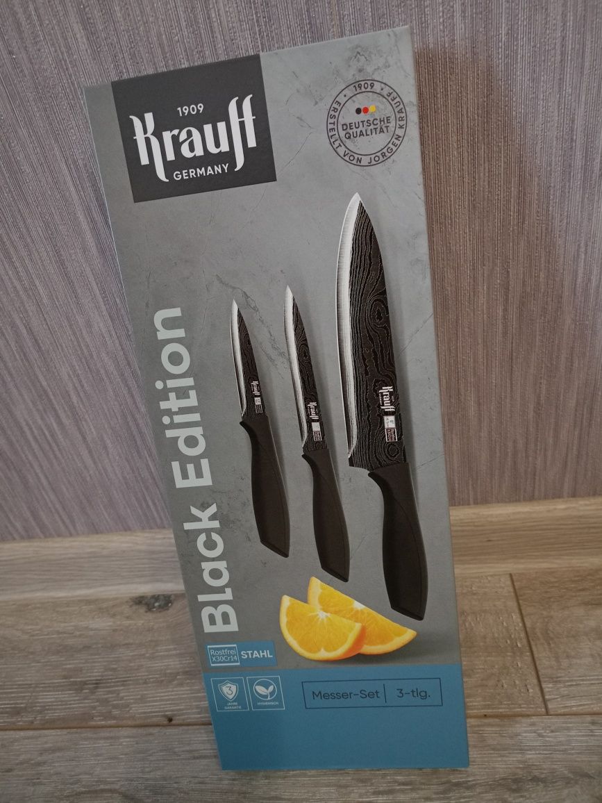 Набір із 3-х ножів Black Edition Krauff +
