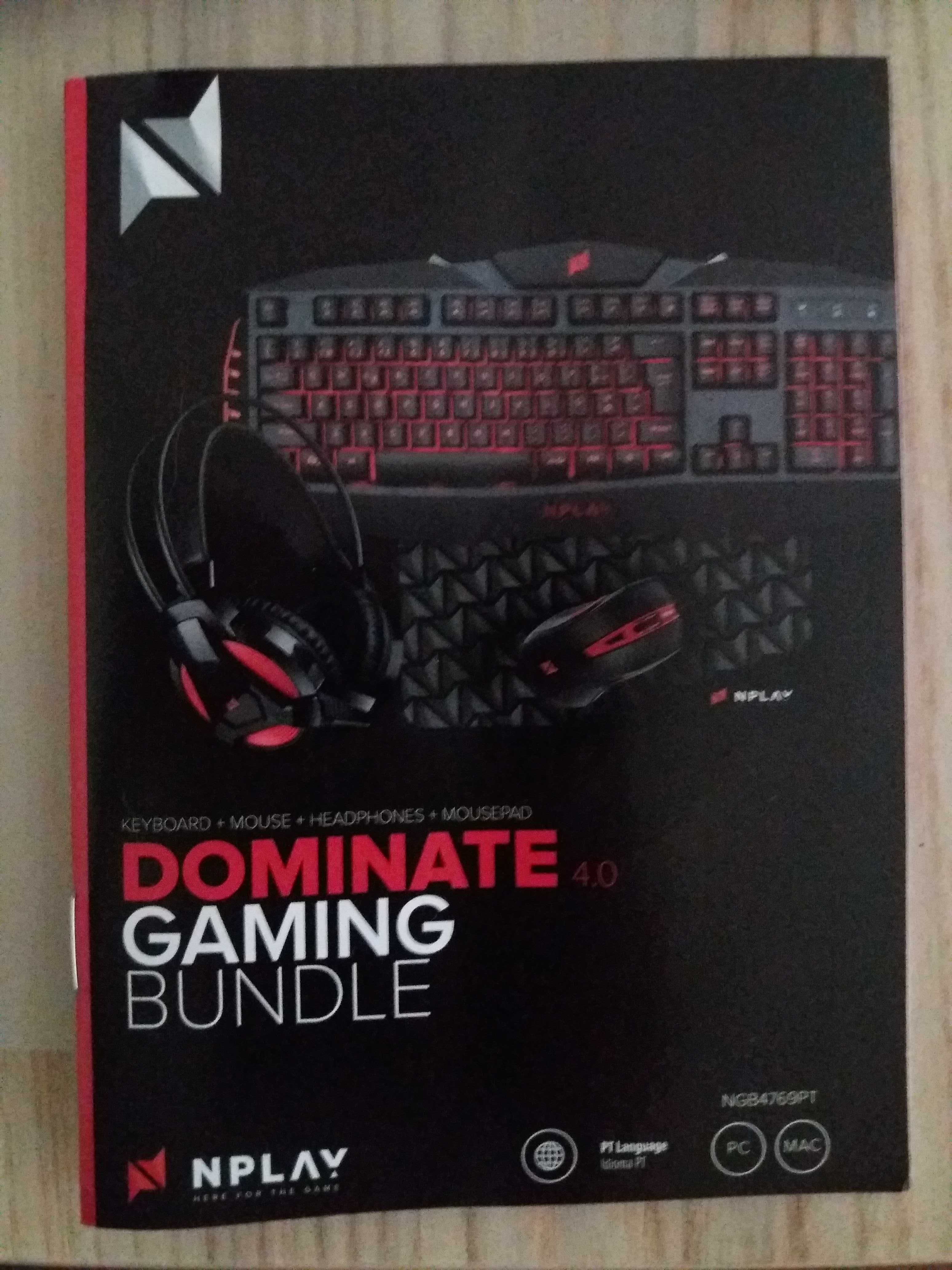 Pack / Conjunto Teclado Rato e Auscultadores NPLAY