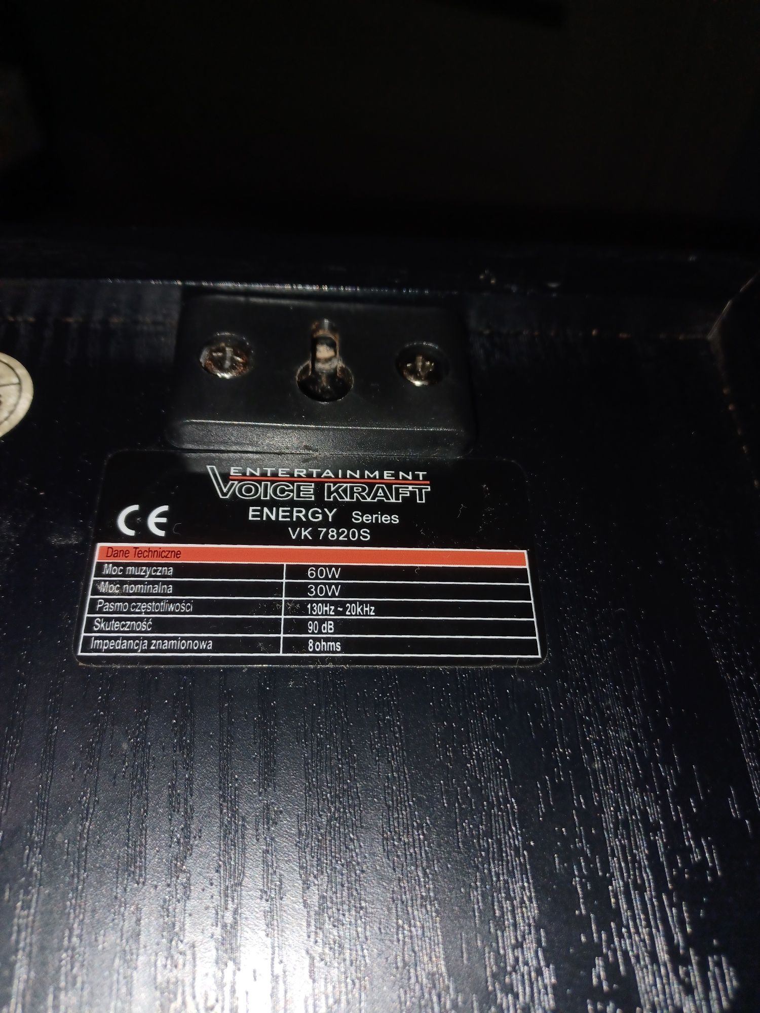 Dwa glosnik voice kraft 60W