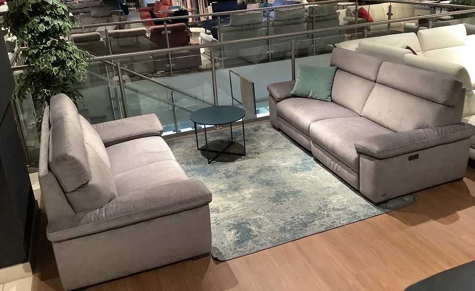 Zestaw 2 Sofy Furore Natuzzi + 2 x funkcja Relax