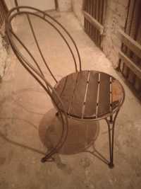 Krzesła ogrodowe metalowe prl