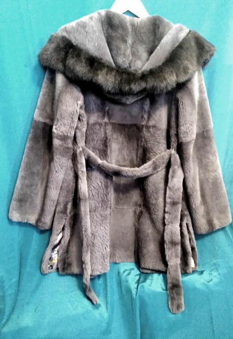 Шуба норковая натуральная норка крестовка стріжена поперечка