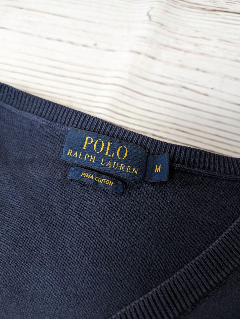 Granatowy sweter crewneck Polo Ralph Lauren