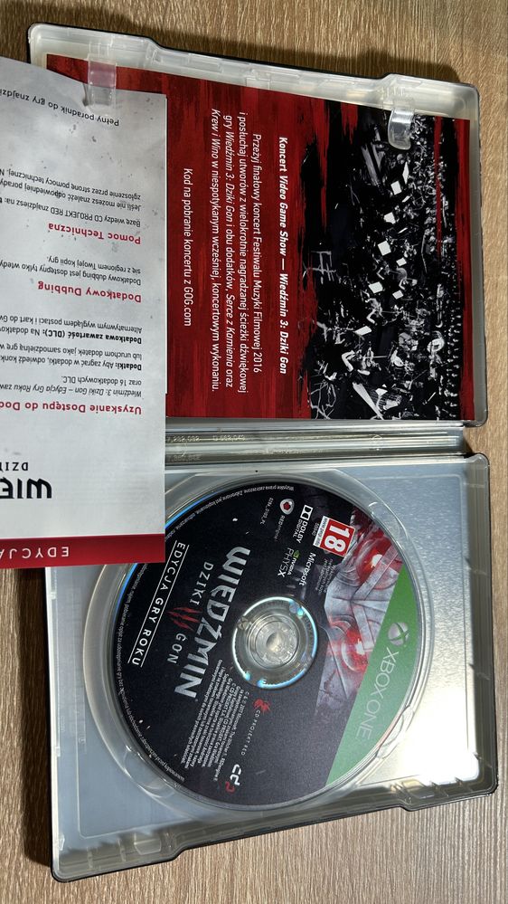 Wiedzmin 3 dziki gon edycja gry roku steelbook xbox