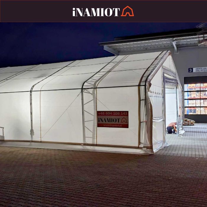 Magazyn 12x24x6x3m NOWA HALA NAMIOTOWA plandeka PVC 900g stal OCYNK