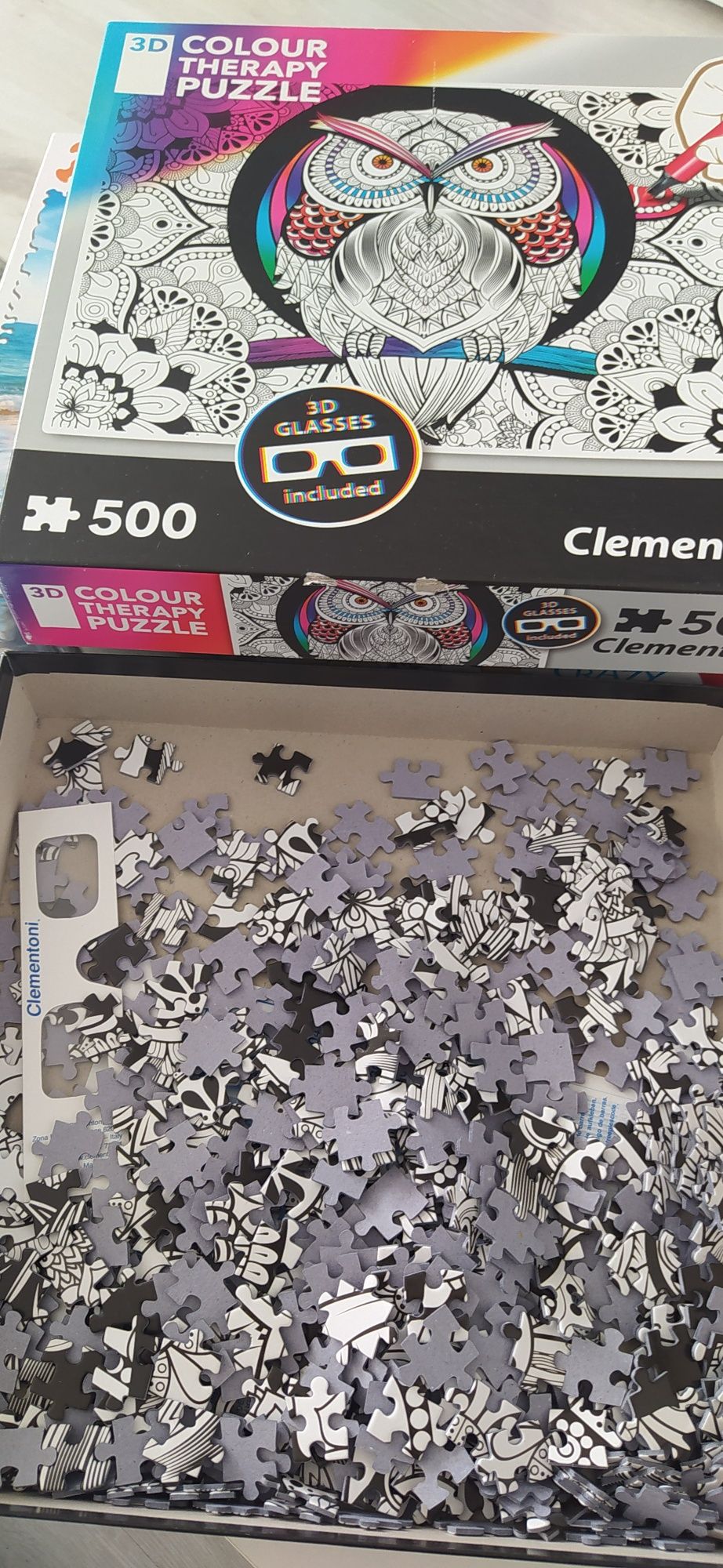 Puzzle 3D do kolorowania