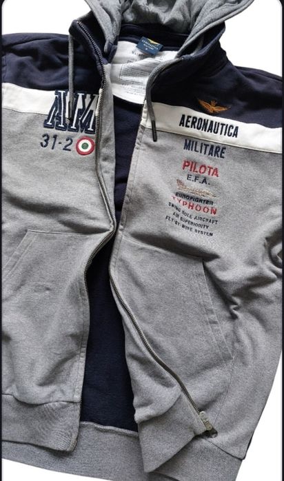 Aeronautica Militare bluza męska z odpinanym kapturem r. XXL