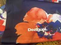 Jak nowe! Super! Desigual S leginsy 3/4 - piękny wzór w kwiaty