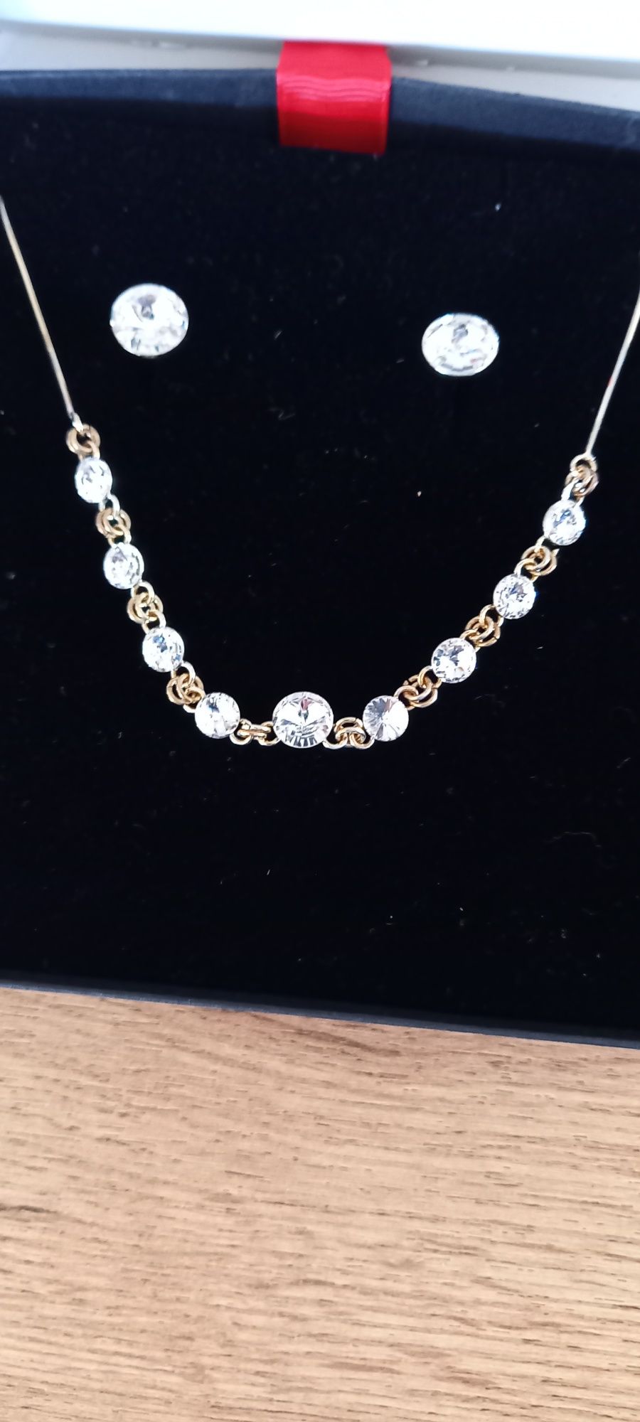 Zestaw Swarovski Naszyjnik,kolczyki
