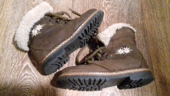 Ботинки зима, кожаные сапоги зимние размер 28