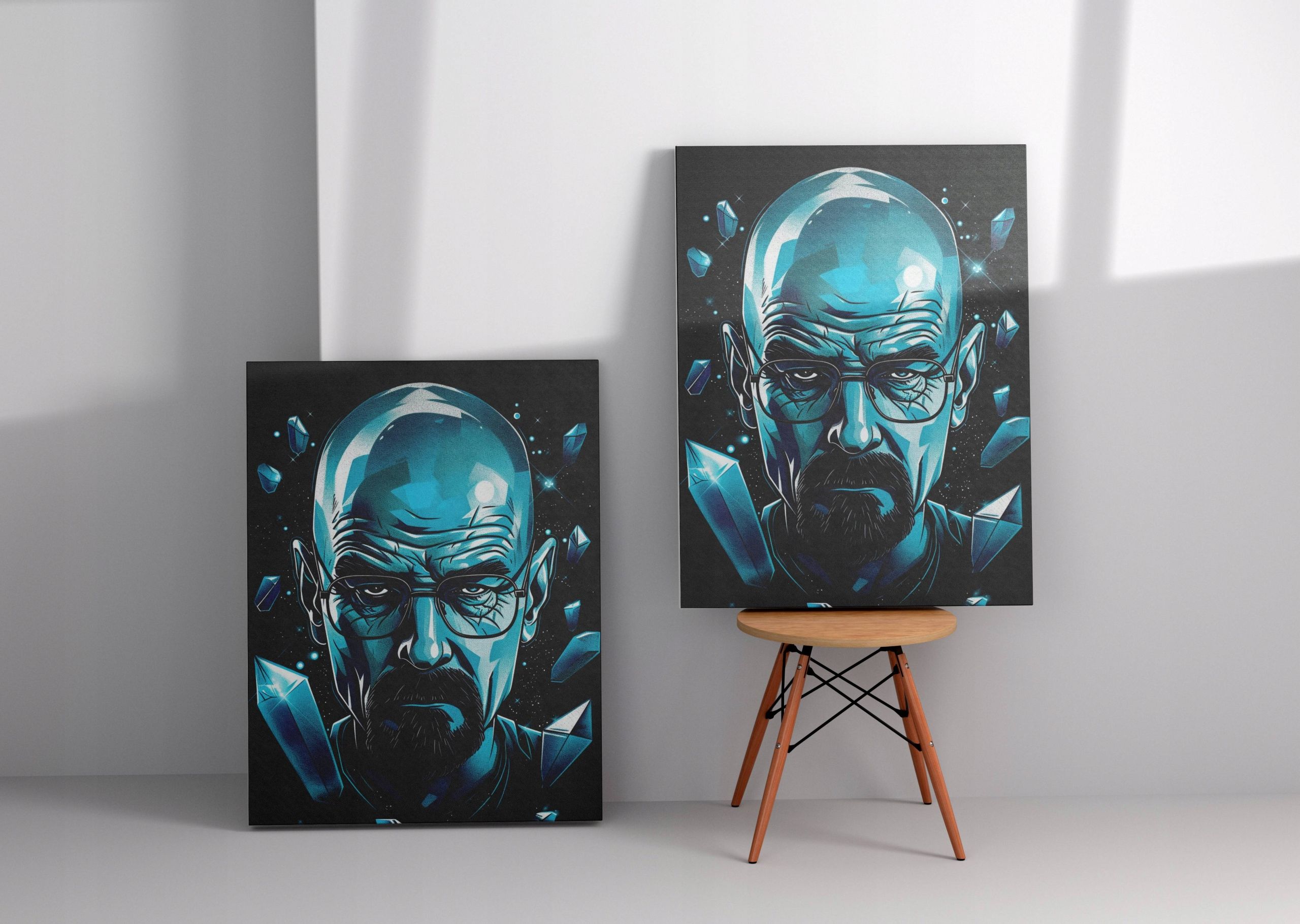 Obraz na płótnie Walter White - Mistyczny Kryształ 90x120 cm