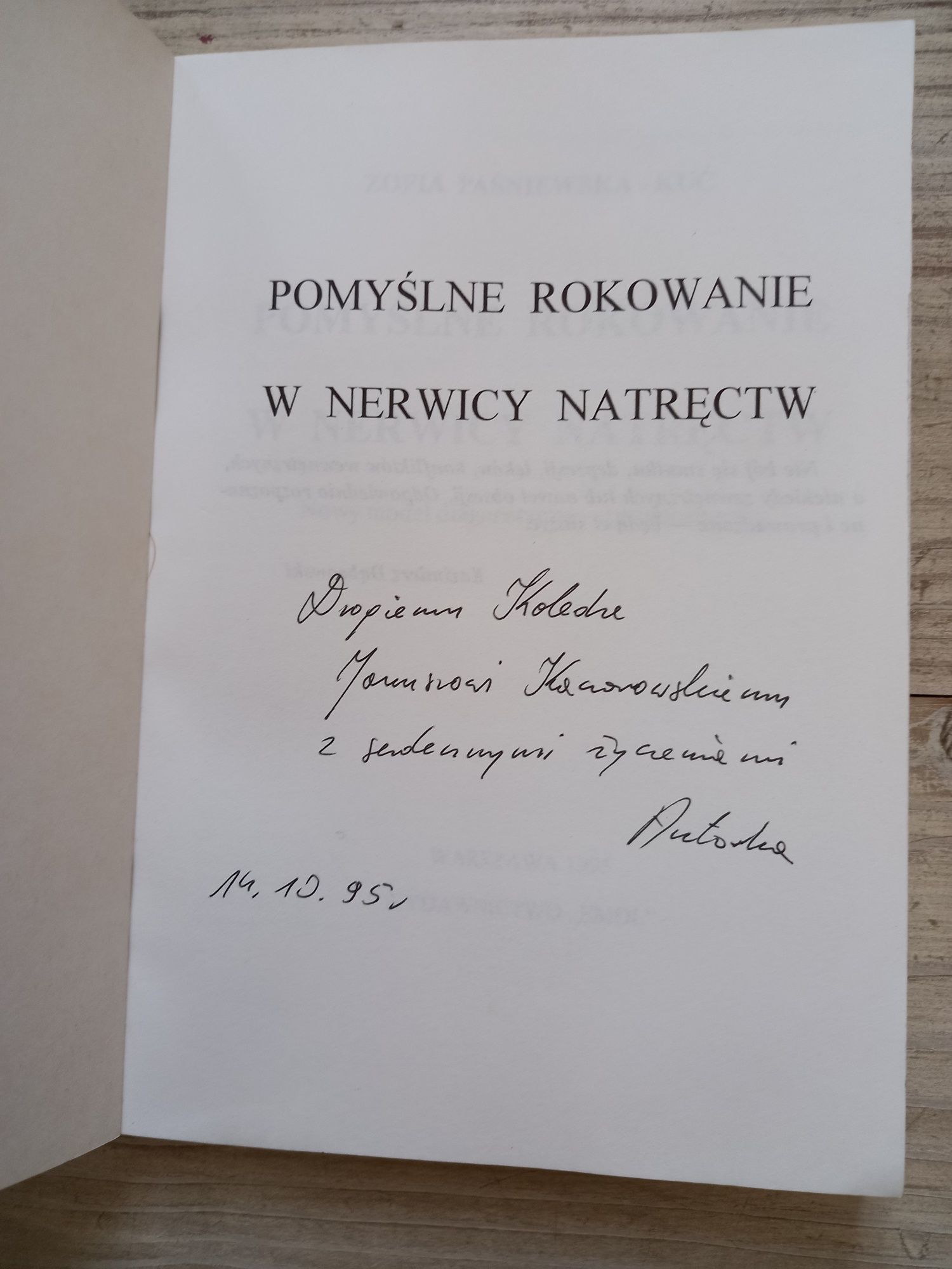 Pomyślne rokowania w nerwicy natręctw Paśniewska-Kuć