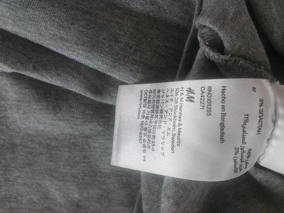Sukienka szara na lato H&M