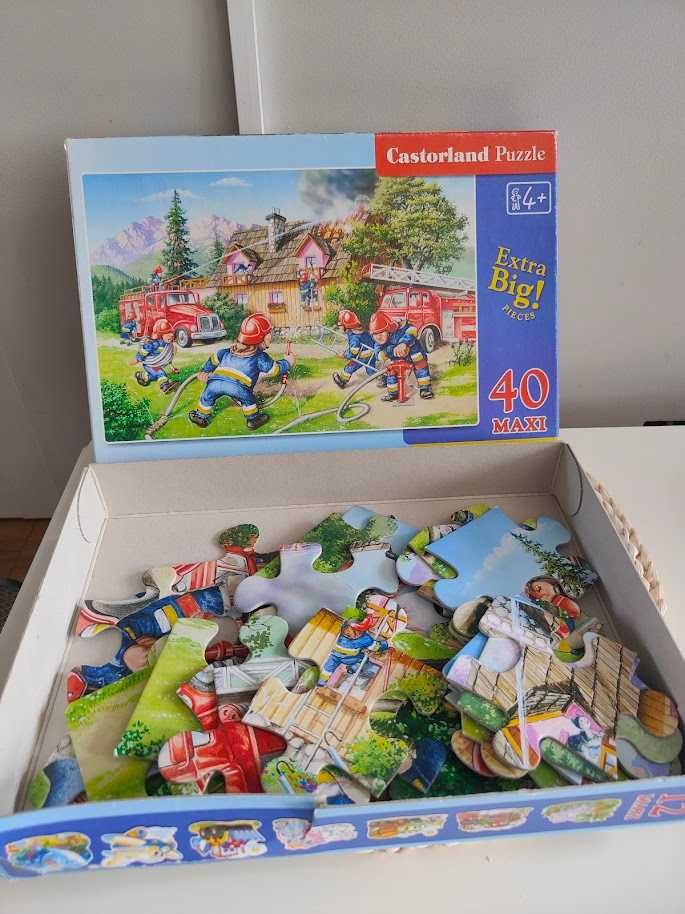 puzzle Castorland Straż Pożarna 4+ 40 elementów maxi,