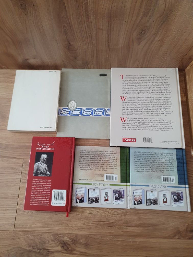 Książki Józef Piłsudski zestaw 6 książek