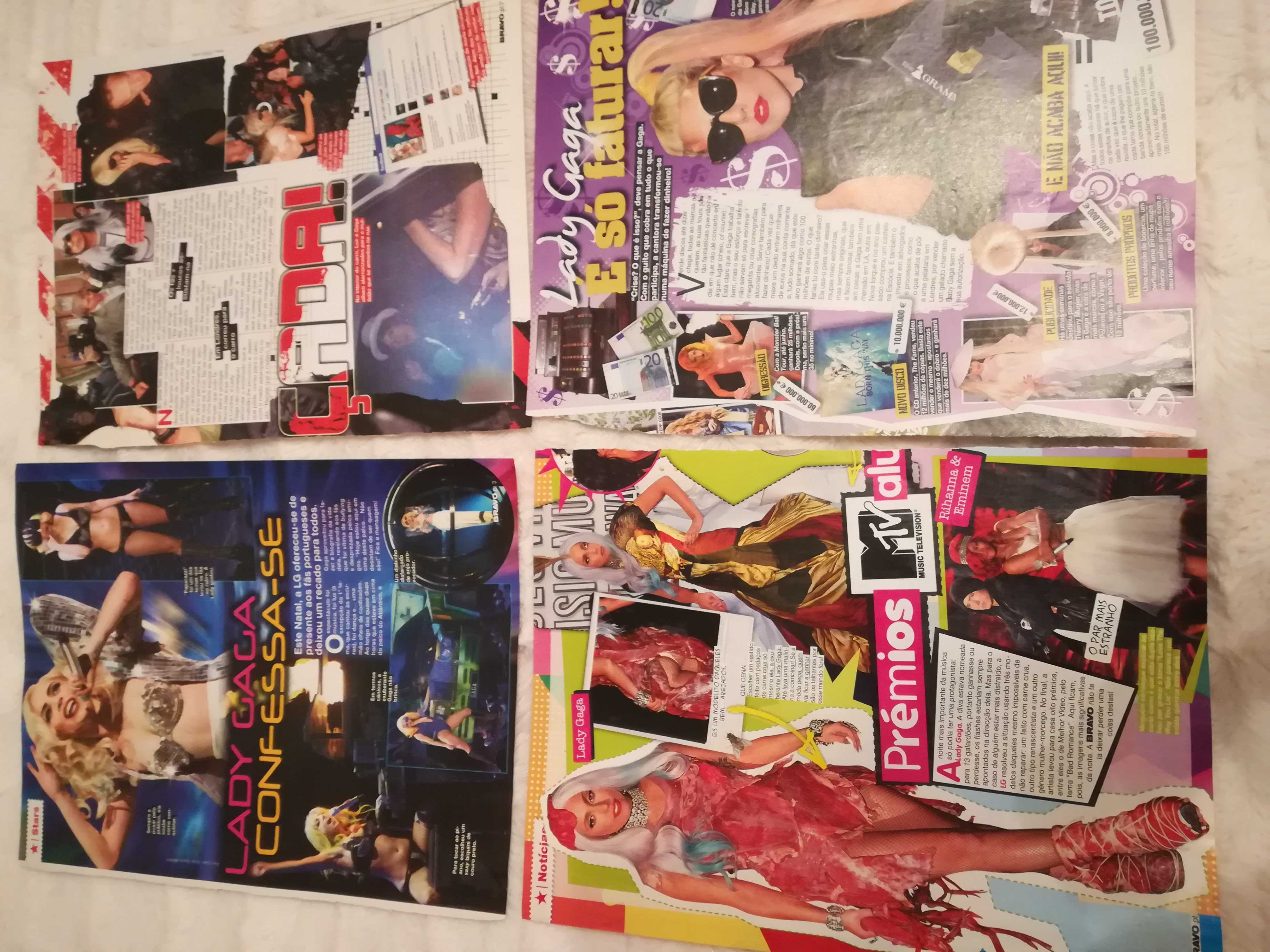 Páginas de Revistas e Recortes da Lady Gaga - Colecção