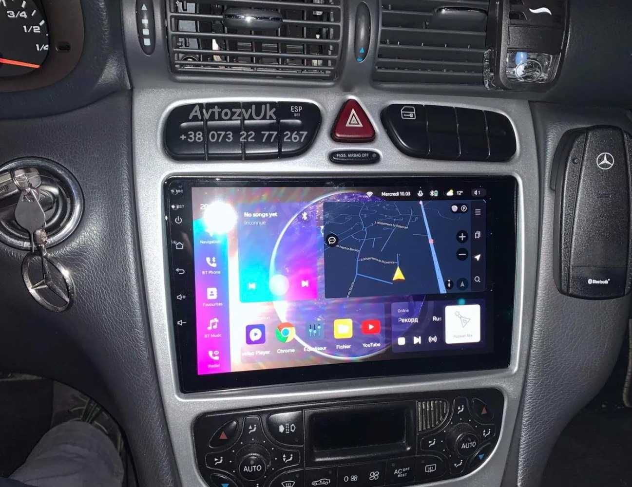Магнитола Mercedes C w209 CLC w203 G w463 GPS 2 din CarPlay Android 14