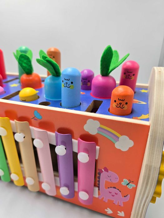 Zabawka Montessori, zabawka drewniana, zabawka edukacyjna 8w1