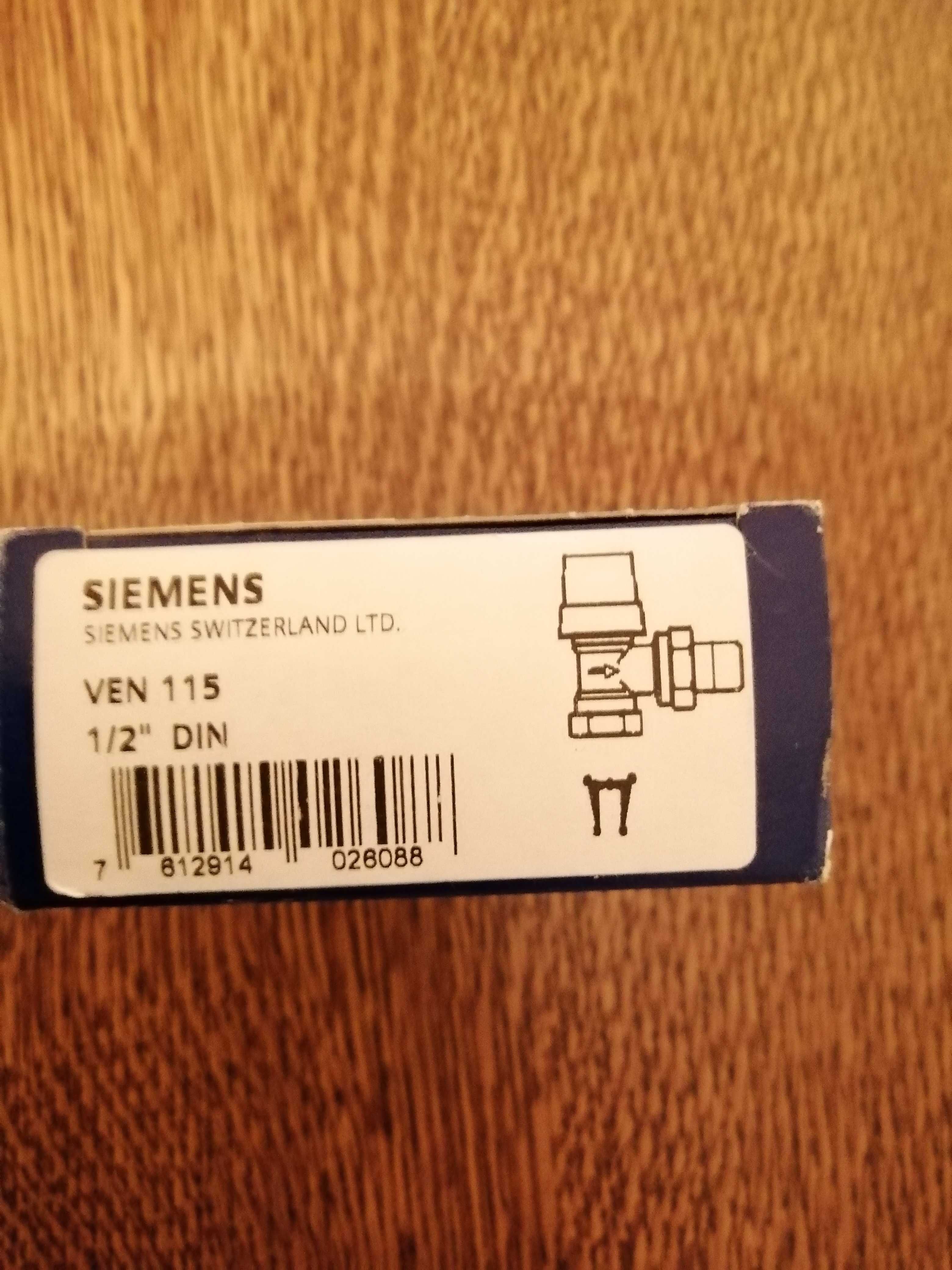 Zawór grzejnikowy kątowy Siemens 1/2 DIN nowy termostatyczny, zamiana