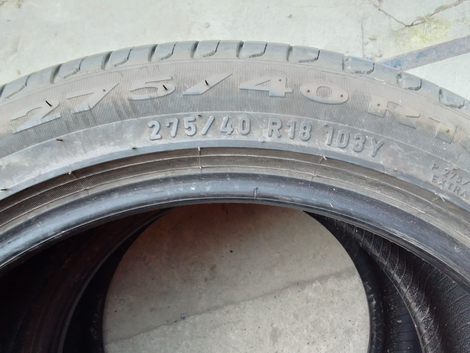 Cena za 2 Opony letnie 275/40r18 PIRELLI 2020r 6mm