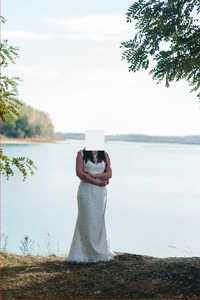 koronkowa suknia ślubna syrenka