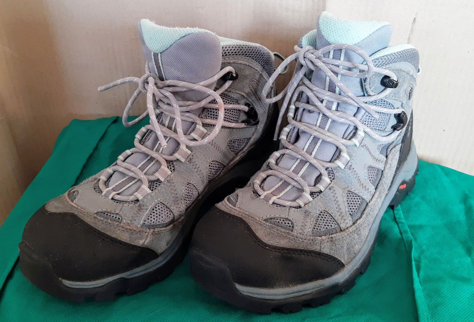 xSalomon GoreTex buty 37 r38 trapery 23 24cm UGrip