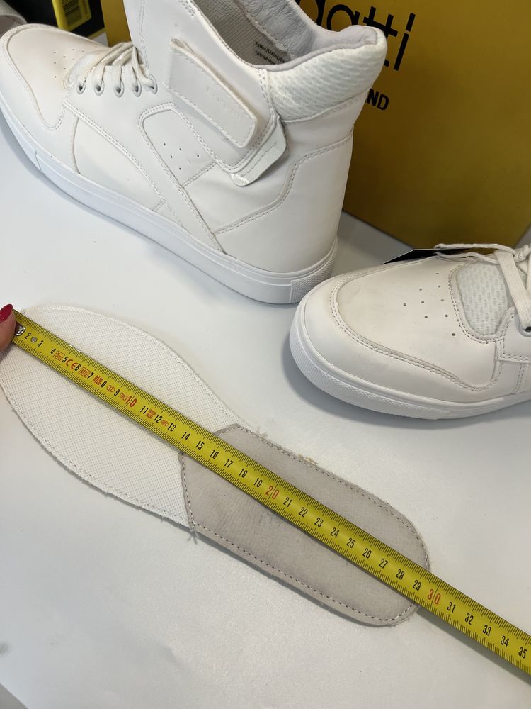Nowe sneakersy trampki wysokie męskie Bugatti białe 45 outlet